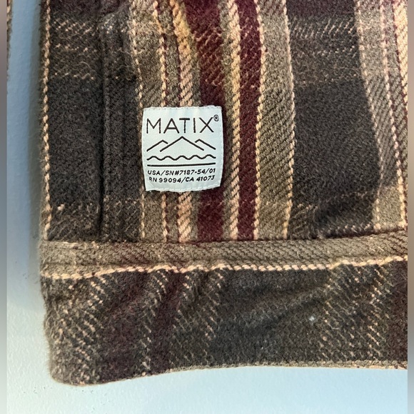 (M) Vest jacket coat Matix Aimsburro marron - Picture 5 of 5